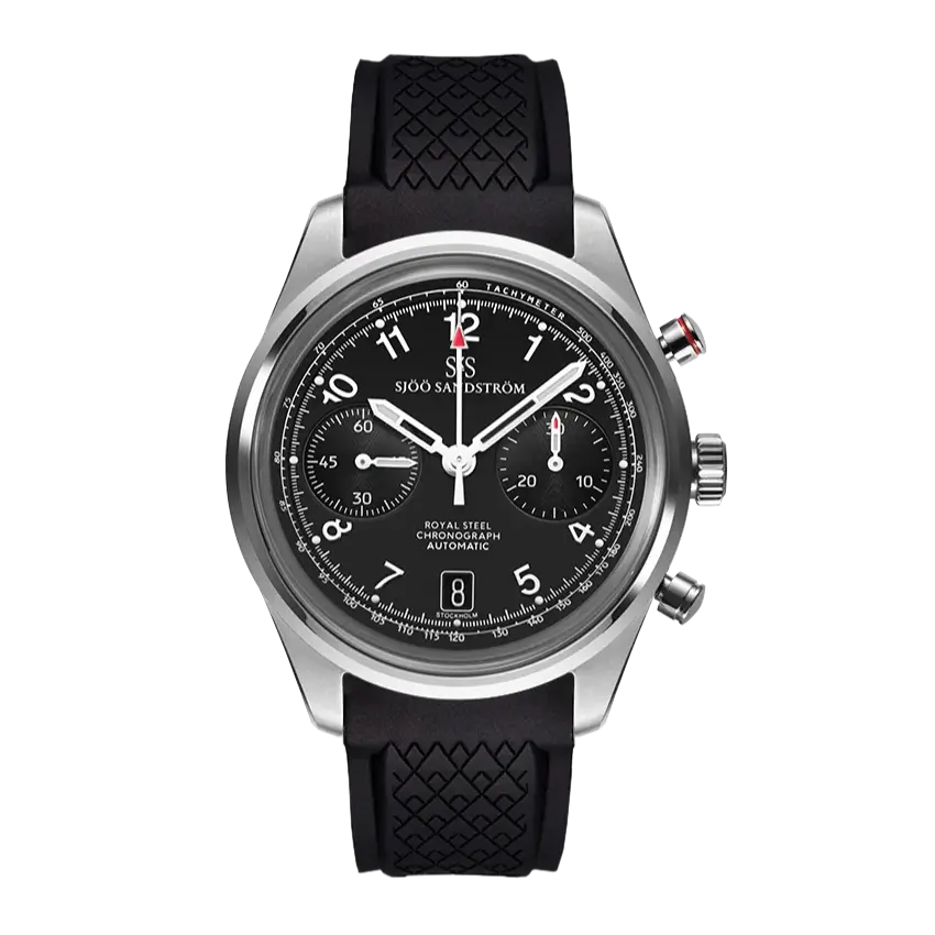 Royal Steel Chronograph Black 40mm