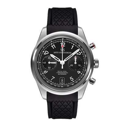 Royal Steel Chronograph Black 40mm
