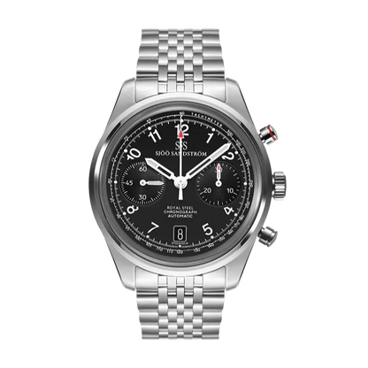 Royal Steel Chronograph Black 40mm