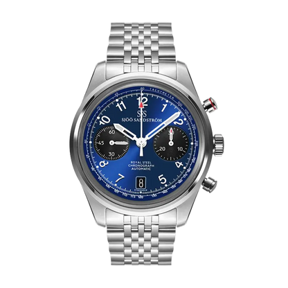 Royal Steel Chronograph Blue 40mm