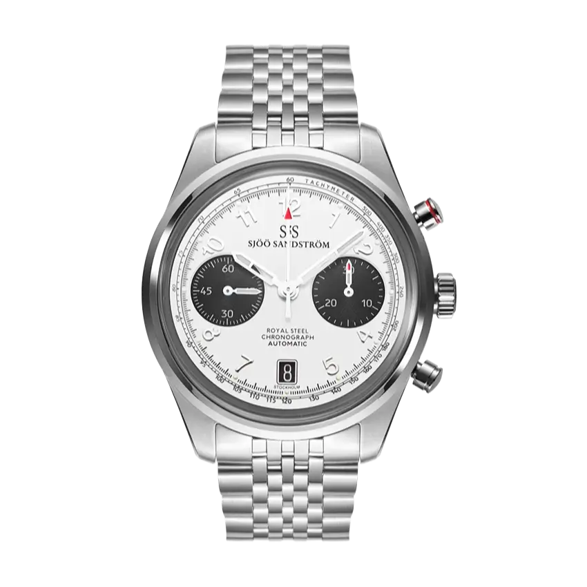 Royal Steel Chronograph White 40mm