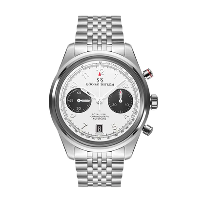 Royal Steel Chronograph White 40mm